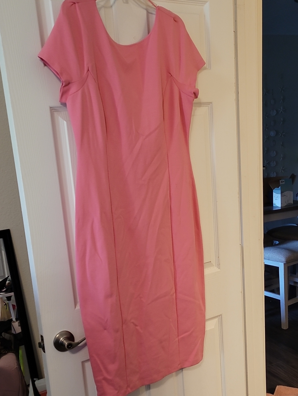 Daniel Cremieux Pink Midi Sheath Dress